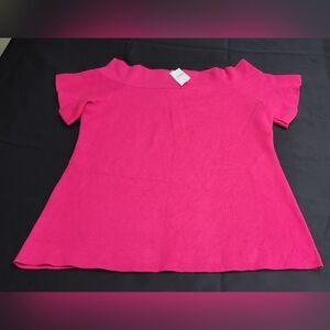 NWT Ann Taylor● Color: Fucsia  Off The Shoulder Top● Size: Large
